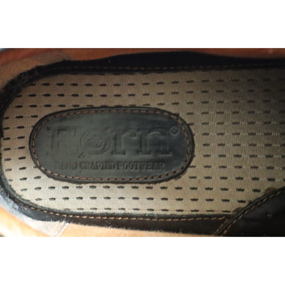 Born Shoe Men 13 Black Leather Slip On Loafers Comfort Handcrafted H42403 Casual - Picture 8 of 9